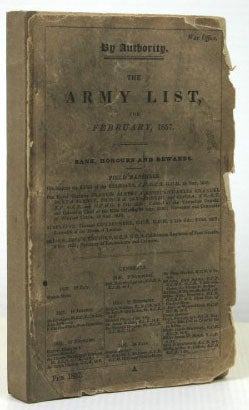 Item #10060 The Army List, for February, 1857. Rank, Honours and Rewards. ARMY LIST