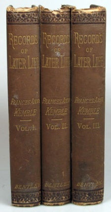 Item #12049 Records of Later Life. Frances Anne KEMBLE