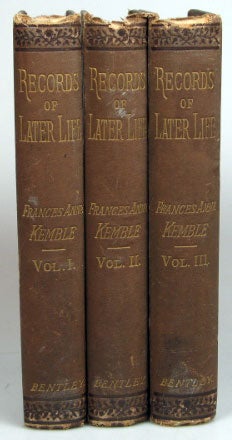 Item #12049 Records of Later Life. Frances Anne KEMBLE.