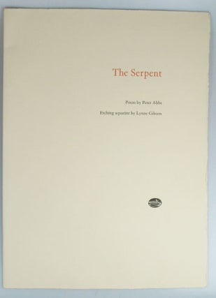 Item #14804 The Serpent. Poem by... Etching aquatint by Lynne Gibson. Peter ABBS