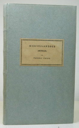 Item #16390 Miscellaneous Articles. A Letter Addressed to the Abbe Raynal, on the Affairs of...