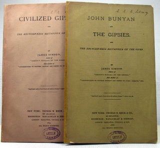 Item #17350 John Bunyan and the Gipsies. Civilized Gipsies. James SIMSON
