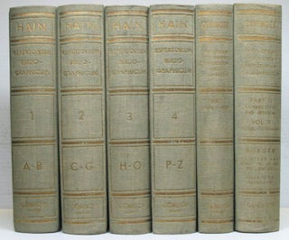 Item #17674 Repertorium Bibliographicum, in quo libri omnes ab arte typographica inventa usque ad...