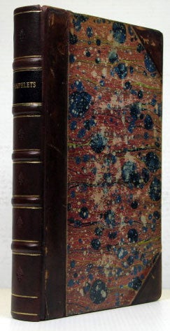 Item #17761 SCHOLEFIED, Radcliffe. Love to Enemies Explained and Recommended, in a Discourse, Delivered to the Two Societies of the Old and New Meetings, in Birmingham... Deritend: Printed by J. Belcher 1791. (viii), 24 pp. An Abstract of... An Appendix to the Sacred Tragedy. [n.d., 1737]. viii, 17, (1) pp. BLACOW: The Defence of the Rev. Richard Blacow, Addressed to the Jury, in the Court at Lancaster... for a Libel against the Queen, with Notes on the Whig-Radical Faction. To which is prefixed, the Sermon that was read in evidence... London: Printed and Published for the Author 1822. (ii), 120 pp. The Operatives, a Genteel Comedy, in three acts. Edinburgh: Printed for R. Miller 1827. (ii), 25, (1) pp. The Queen that Jack Found. London: John Fairburn 1820. Sixth edition, (36) pp. OSMER, William. A Dissertation on Horses; Wherein it is demonstrated... that Innate Qualities do not exist, and that the excellence of this Animal is altogether mechanical and not in the Blood. London: T. Waller 1756. First edition, 42, 45-61, (3) pp. FREER, Adam. Dissertatio Medica Inauguralis, De Syphilide Venerea... Edinburgh: Balfour, Auld & Smellie 1767. (iv), 42 pp. Radcliffe PAMPHLETS: SCHOLEFIELD, William OSMER, Adam FREER, others.