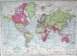 Item #18883 [Jigsaw Maps] The World on Mercator's Projection. Scotland. Europe. George PHILIP,...
