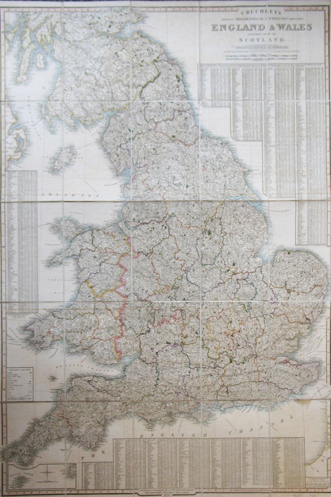 Item #20517 Cruchley's Improved Geographical Companion Throughout England & Wales Including Part of Scotland. G. F. CRUCHLEY.