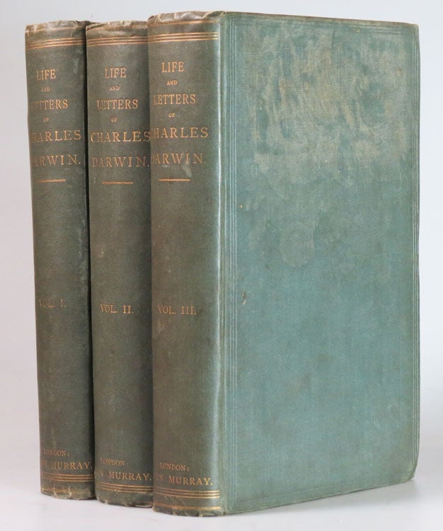 Item #27709 The Life and Letters of... Including an Autobiographical Chapter. Edited by his Son, Francis Darwin. Charles DARWIN.