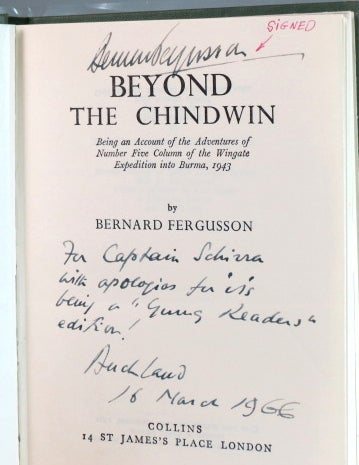 Item #27888 Beyond the Chindwin. Being an Account of the Adventures of Number Five Column of the Wingate Expedition into Burma, 1943. Bernard FERGUSSON.