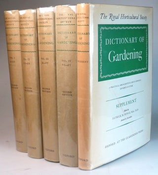Item #28228 The Royal Horticultural Society Dictionary of Gardening. A Practical and Scientific...