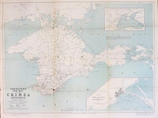 Johnstons' Atlas of the War 1855. [Comprising]: Johnston's New Map of the Seat of War in the Danubian Principalities and Turkey...; Johnston's Chart of the Baltic Sea German Ocean & English Channel...; Johnston's New Map of the Crimea with a Plan of the Town and Port of Eupatoria...; Johnston's New Map of the Black Sea Caucasus, Crimea &c with Enlarged Plans of Sevastopol...; Johnston's War Map of Europe Showing the Seats of Operation in the Black Sea & Sea of Azov...; Johnston's Plan of the siege of Sevastopol Showing the Positions of the Allied & Russian Armies...; Johnston's Chart of the Sea of Azov, with a Map of the Grain Producing Portion of Russia whence it Derives its Commerce.