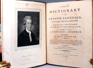 A Complete Dictionary of the English Language, Both with regard to Sound and Meaning. One main Object of which is, to establish a plain and permanent standard of pronunciation. To which is prefixed a prosodial grammar.