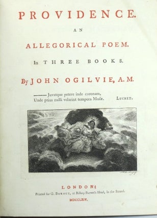 Providence. An Allegorical Poem. In Three Books.