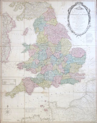 Item #29391 Bowles's New Four-Sheet Map of England and Wales: Comprehending all the Cities,...