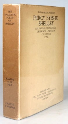 Item #30412 The Dramatic Poems of... Arranged in chronological order with a preface by C.H....