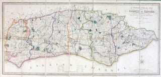 Item #30940 A Topographical Map of the County of Sussex; Reduced from the Large Survey in Four...