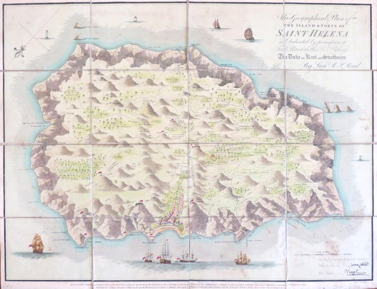 Item #31300 Geographical Plan of the Island and Forts of Saint Helena. Lieut. R. P. READ.