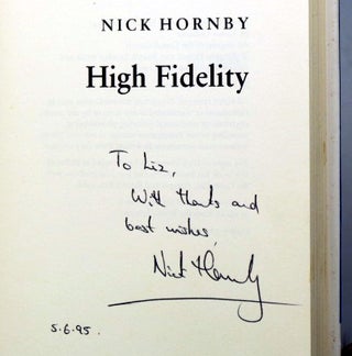 Item #31697 High Fidelity. Nick HORNBY