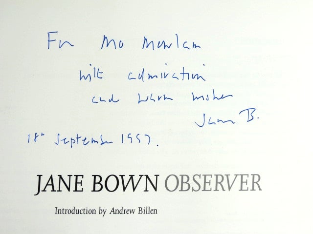 Item #31719 Observer. Jane BOWN.