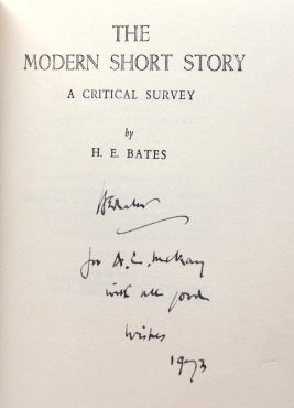 Item #32321 The Modern Short Story. A Critical Survey. H. E. BATES