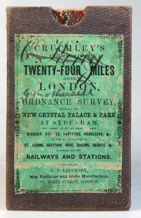 Cruchley's Railway and Excursion Map 24 Miles Round London.
