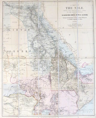 Item #35198 A Map of the Nile, from the equatorial lakes to the Mediterranean, embracing the...