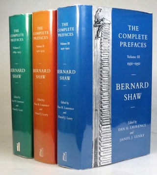 Item #35579 The Complete Prefaces. 1889-1913. 1914-1929. 1930-1950. Edited by Dan H. Laurence and...