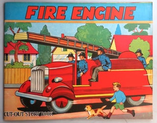 Item #35659 Fire Engine Cut-Out Story Book. FIRE ENGINE