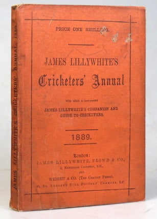 Item #37385 James Lillywhite's Cricketers' Annual for 1889. With which is incorporated "James...