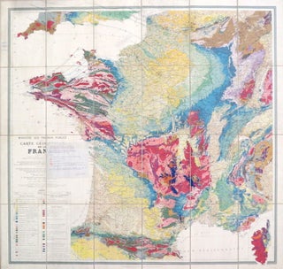 Item #37544 Carte Géologique de la France. M. Albert MICHEL-LÉVY