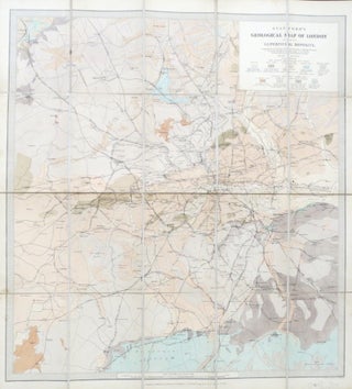 Item #37549 Stanford's Geological Map of London Shewing Superficial Deposits. Compiled by......