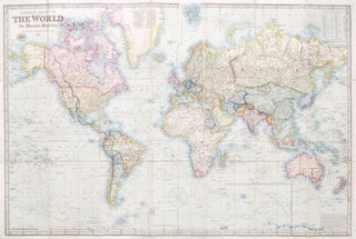 Item #37550 Laurie's Chart of the World on Mercator's Projection. (Reduced from the Large Chart...