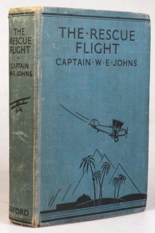 Item #37722 The Rescue Flight. A Biggles Story. Illustrations by Howard Leigh and Alfred Sindall. Captain W. E. JOHNS.