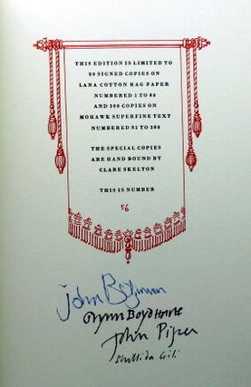 A Catalogue of Works by Sir John Betjeman, from the Collection of... with an unpublished poem. Illustrations by John Piper, Phillida Gili & Glynn Boyd Harte, and an Introduction by Philip Larkin.