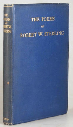 Item #41813 The Poems of. Robert W. STERLING