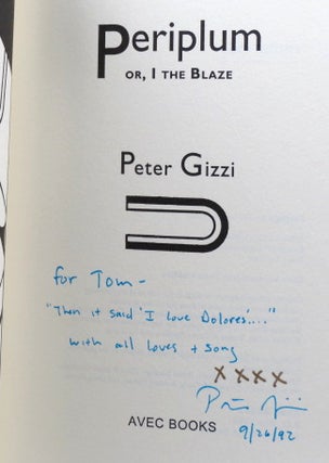 Item #42109 Periplum, or, I the Blaze. Peter GIZZI