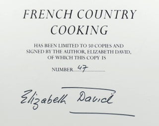 Item #42193 French Country Cooking. Line drawings by John Minton. Elizabeth DAVID