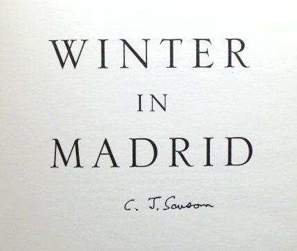 Item #42573 Winter in Madrid. C. J. SANSOM.