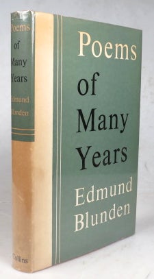 Item #43563 Poems of Many Years. Edmund BLUNDEN
