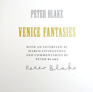 Item #43773 Venice Fantasies. With an interview by Marco Livingstone and commentaries by Peter...