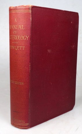 Item #43923 A Manuel of Bacteriology Clinical and Applied. R. Tanner HEWLETT.