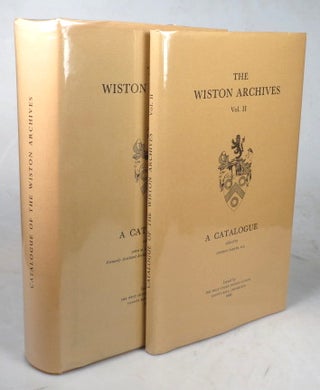 Item #44025 The Wiston Archives. A Catalogue. John M. L. BOOKER