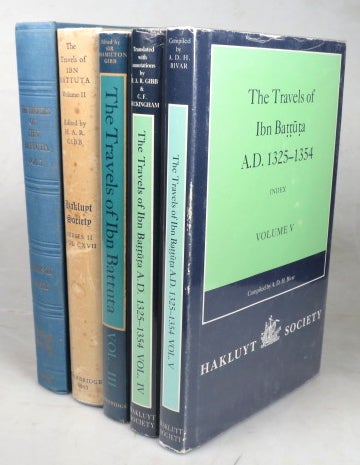 Item #44027 The Travels of... Translated with Revisions and Notes from the Arabic Text Edited by C. Defrémery and B.R. Sanguinetti by H.A.R. Gibb. Ibn BATTUTA.