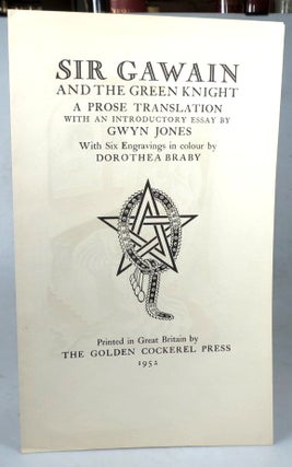 Item #44061 [Prospectus for] Sir Gawain and the Green Knight. GOLDEN COCKEREL PRESS