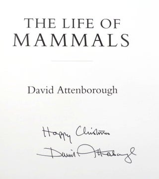 Item #44121 The Life of Mammals. David ATTENBOROUGH