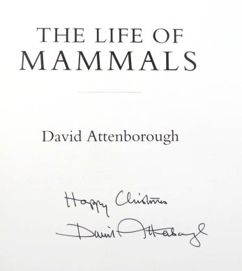Item #44121 The Life of Mammals. David ATTENBOROUGH.