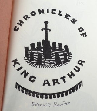 Item #44127 Chronicles of King Arthur. I. The Tale of King Arthur. II. Sir Tristram de Lyonesse....