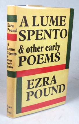 Item #44140 A Lume Spento, and other early poems. Ezra POUND