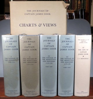 Item #44156 The Journals of... Edited by J.C. Beaglehole. [with] Charts & Views. [and]...