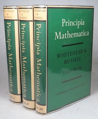 Item #44242 Principia Mathematica. Alfred North WHITEHEAD, Bertrand RUSSELL