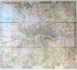 Item #44425 Cruchley's New Plan of London and its Environs. CRUCHLEY, George Frederick
